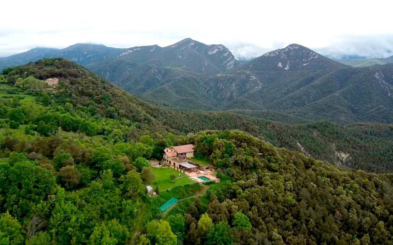 Masia el Puig Guest House La Vall de Bianya Bagian luar foto